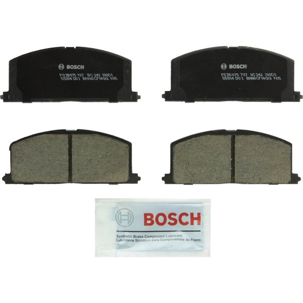Bosch Quietcast Disc Disc Brake Pads, Bc242 BC242